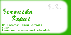 veronika kapui business card